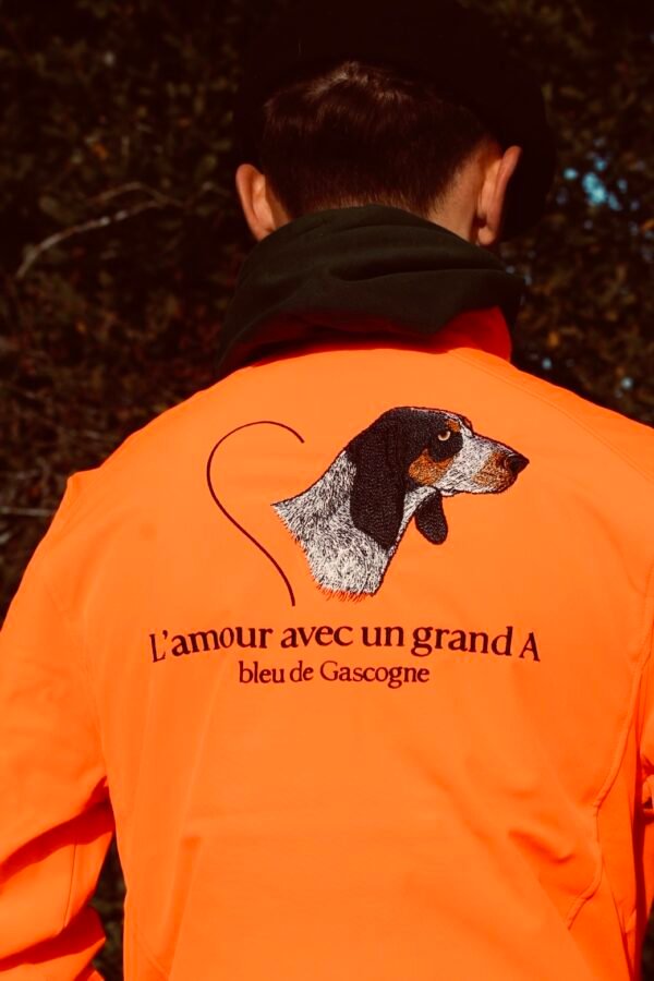 veste softshell orange L'amour avec un grand A