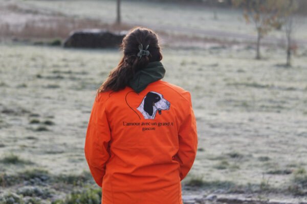 veste softshell orange L'amour avec un grand A