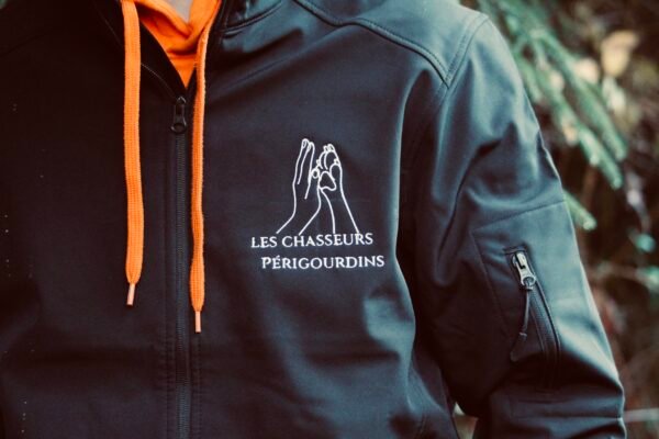 veste softshell noir L'amour avec un grand A