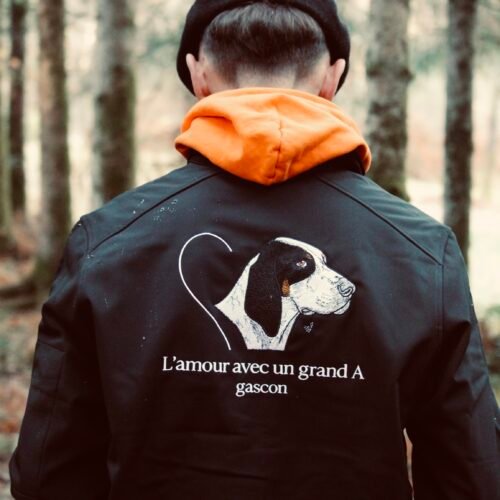 veste softshell noir L'amour avec un grand A