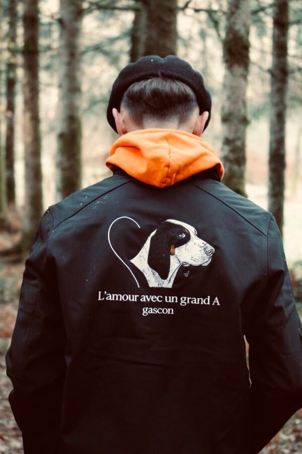 veste softshell noir L'amour avec un grand A