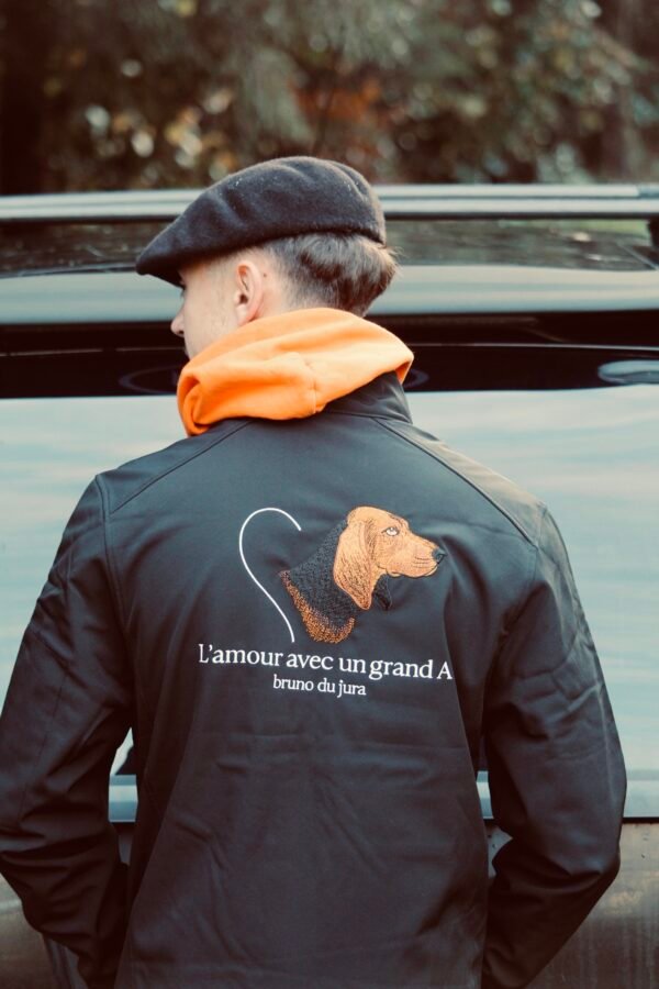 veste softshell noir L'amour avec un grand A