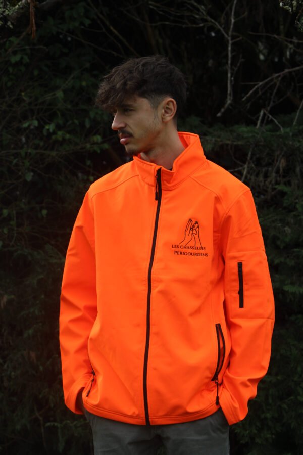 veste softshell orange L'amour avec un grand A