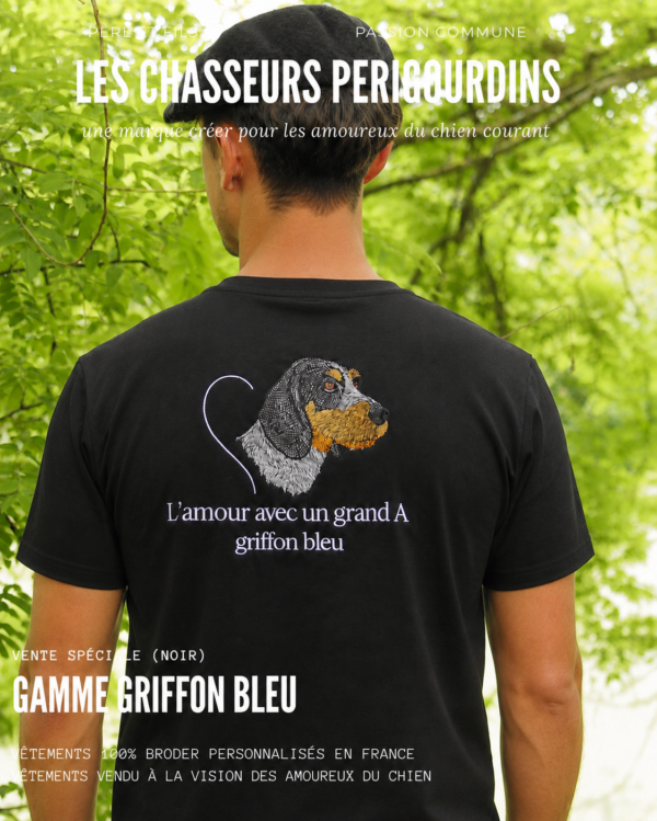 T-shirt noir (L'amour avec un grand A)