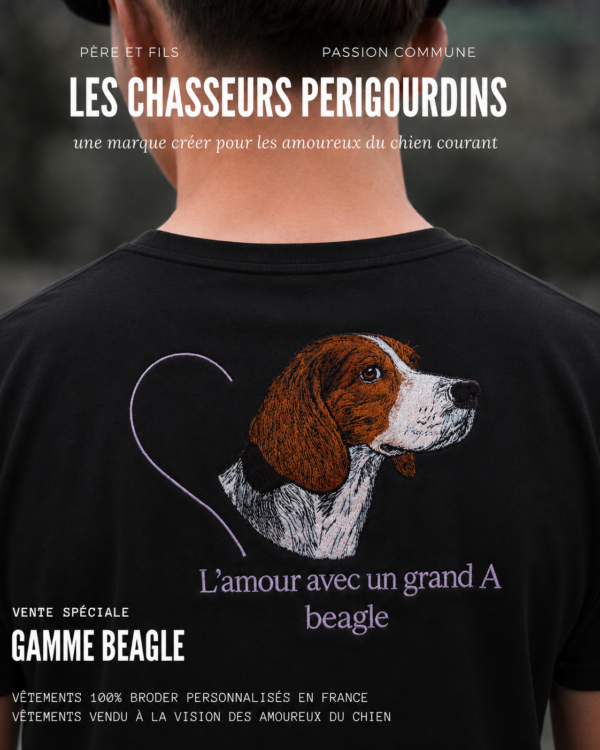 T-shirt noir (L'amour avec un grand A)